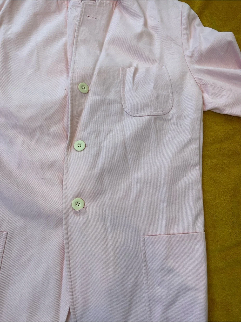 Rowing Blazers Light Pink Cotton Jacket with Label Detail